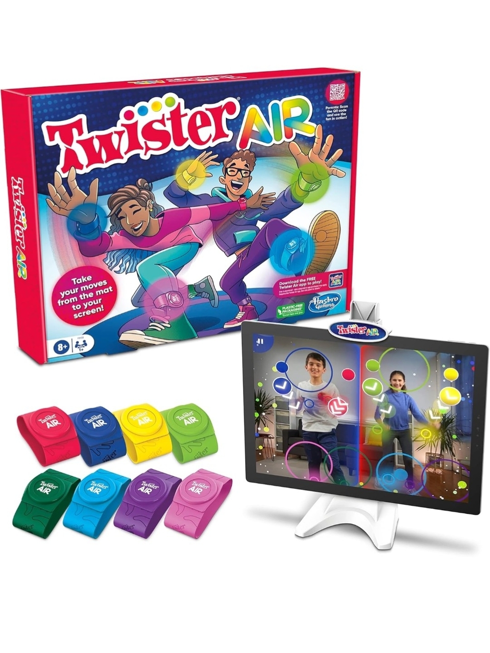 Twister Air Interactive Kids Game – Colorful Multiplayer Movement Game (Twister)